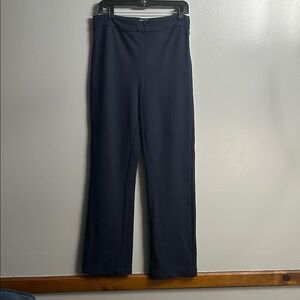 Chloe Kristyn Navy Blue Brennan Straight Leg Ponte Pant SZ Med